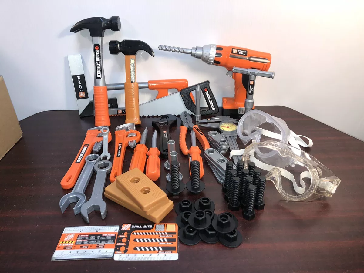 Kids Black and Decker Home Depot Power Tool Toys & Pretend Play 