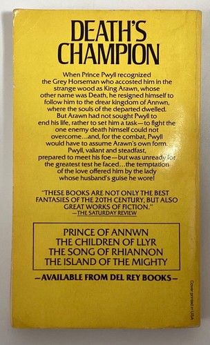 Walton PRINCE OF ANNWN Del Rey 1978 5th Printing - Picture 5 of 6