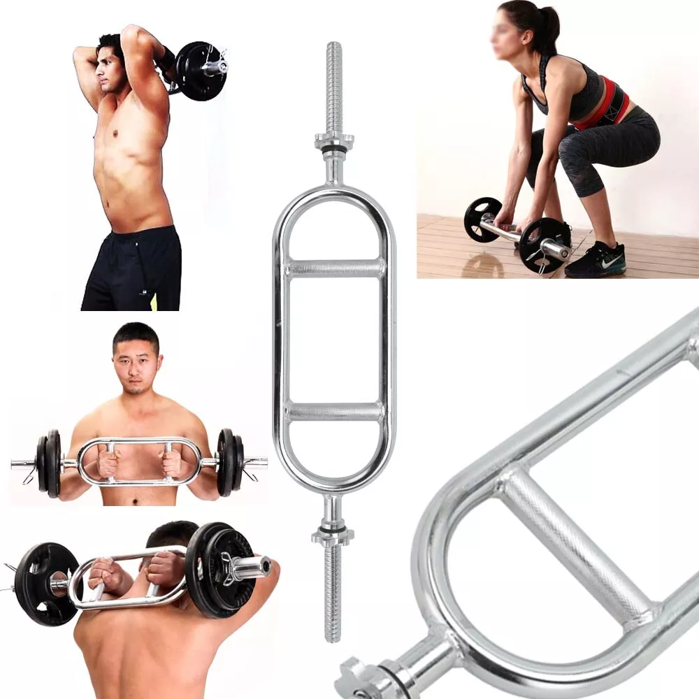 Weight Bar Lifting Triceps Bar Bicep Hammer Curl Dumbbells Spinlock Fitness  Grip