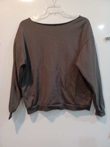 AC/DC Black Modded Neckline Wmn's XL Black Pullover Sweatshirt - Picture 8 of 12