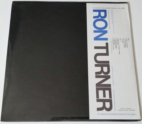 SEALED RON TURNER FOLKWAYS RECORDS LP 1973 VINYL FOLK - Picture 2 of 12