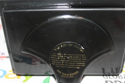 Vintage Japanese The Art Of Chokin Photo Frames In 24K Gold Edged - Foto 5 di 7