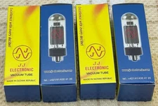 JJ ELECTRONIC EL34 Vacuum Tube Matched Quad 4pcs NEW JAPAN vintage audio amp