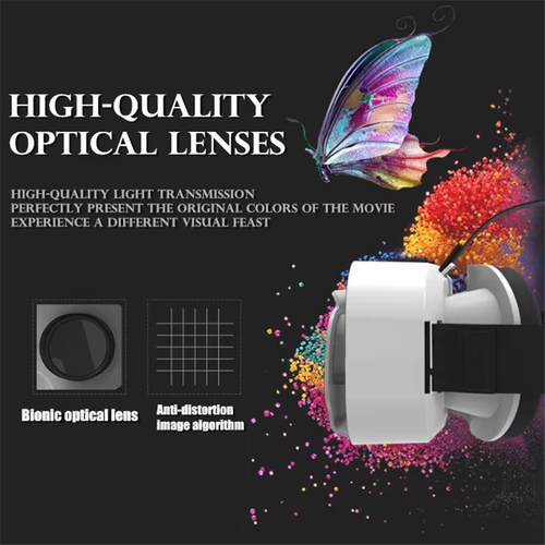VR Headset 3D for 4.5-6" Phones Virtual Reality Glasses w/ Game Joystick Remote - Bild 5 von 19