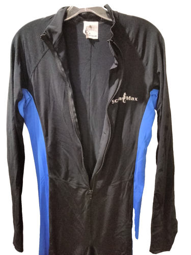 Scuba Max Black/Blue  Lycra Scuba Dive Long Sleeves Full Length 3.0 mm MEDIUM - Picture 3 of 5