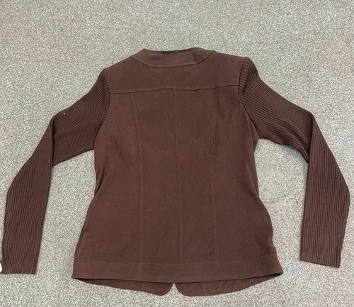 Elementz Jacket Womens Small Brown - Polyester Body - Acrylic Sleeves - Small - Picture 13 of 16