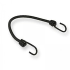 30 Stück Expander schwarz 100cm 6mm Gummischnur Gepäck-Spanner mit Spiralhaken