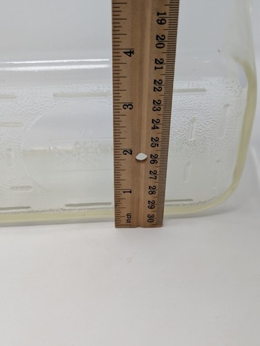 Glasbake Yellow Tint 805 Glass Refrigerator Dish With Lid Storage Ovenware Vtg - Picture 18 of 21
