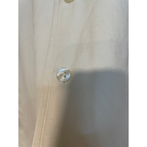 Camicia uomo Hathaway seta cotone relaxed bottoni manica corta panna beige XXL - Foto 3 di 6