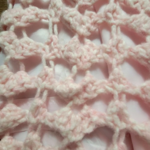 Vtg Crochet Skirt Womens Size Large Pink Boho Adjustable Machine Made? - Picture 3 of 9