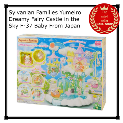 Sylvanian Families Yumeiro Dreamy Fairy Castle Nel Cielo - F-37 Set Famiglia Coniglio (Nuovo, Giappone)
