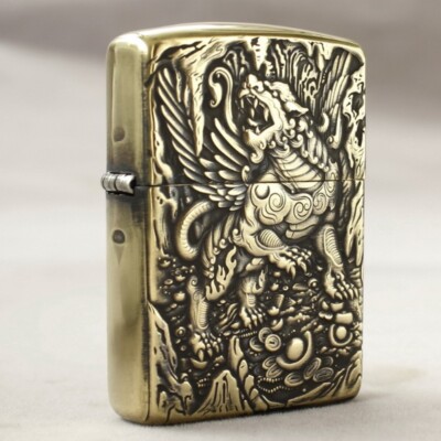 Zippo Feuerzeug 168 Armor Custom 3D Precise Rendering / Rich Weasel & Dragon