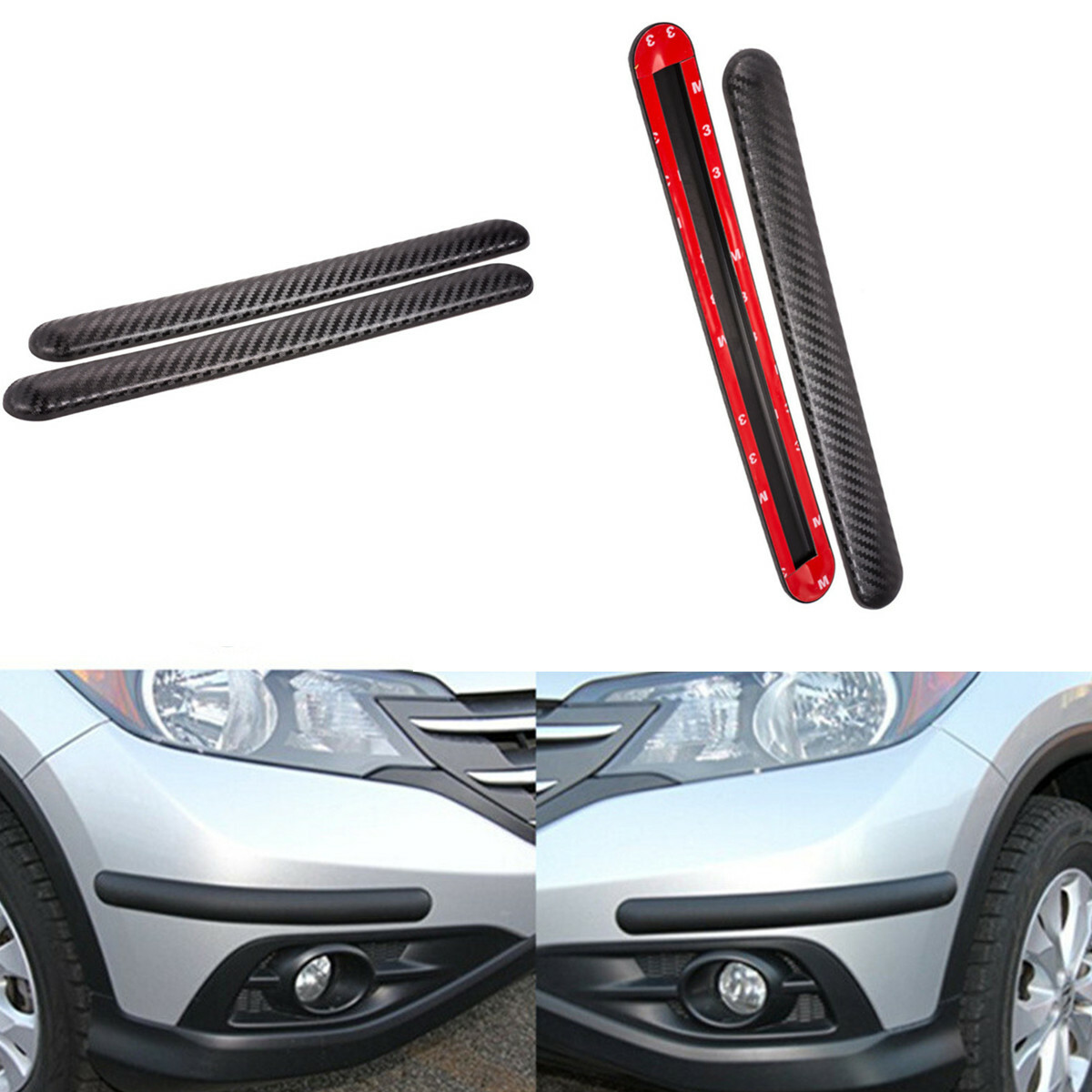 2 X Car Rubber Bumper Guard Protector 