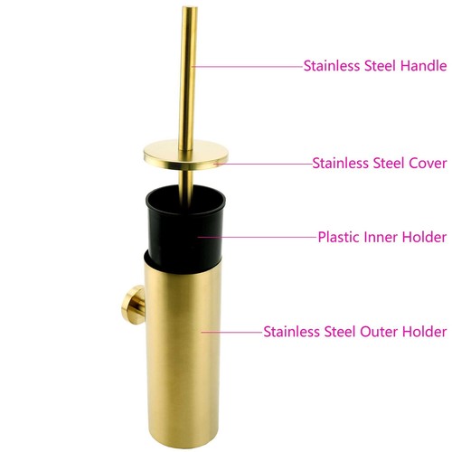 KYLINS Brushed Gold Basin Mixer Shower Spout Kitchen Sink Tap Round Towel Rail - Picture 181 of 182