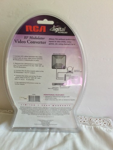 New Unopened RCA RF Modulator Video Converter Model CRF900 Digital Technology - Picture 13 of 15