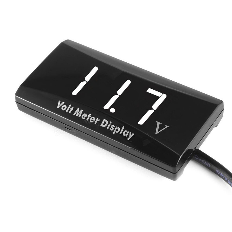 12V Digital LED Display Voltmeter Voltage Gauge Panel Meter Car Motorcycle