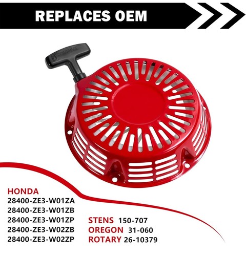 RED PULL RECOIL STARTER For HONDA GX390 13HP GX340 11HP GX620 ENGINE GENERATOR - Picture 6 of 7