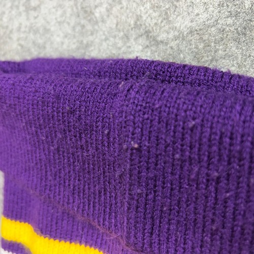 Carhartt Mens Hat One Size Purple Yellow Beanie Logo Workwear Casual Winter Cap - Picture 5 of 5