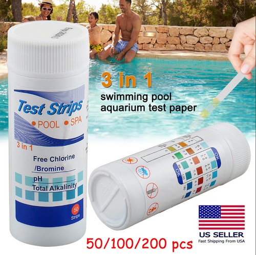 50/100/200X Chlorine Dip Test Strips Hot Tub SPA Swimming Pool PH Tester Paper . - Picture 24 of 24