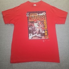 VTG 1998 Mark McGwire Smashing 61 Tshirt Mens XL Collector's Edition Made In USA