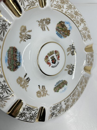 Vintage Ashtray Bavaria Plankenhammer Ramstein Pfalz Heidelberg 10" Germany - Picture 12 of 15