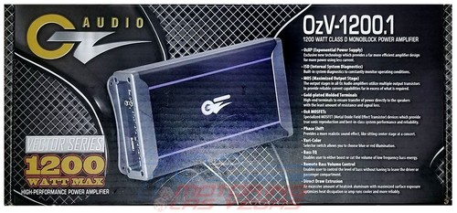 AMPLIFICADOR DE POTENCIA MONOBLOQUE CLASE D OZV-1200.1 1200 VATIOS OZ AUDIO - Imagen 2 de 2
