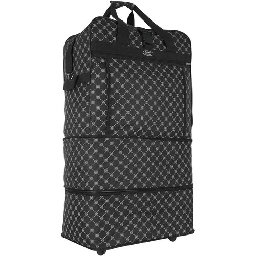 Charlie Sport Expandable Wheel Bag Luggage Printed Black, 36-Inches
