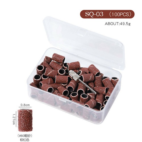 Nail Sanding Bands Set For Nail Manicure Pedicure Drill Bits File 180# 120# 80# - Picture 15 of 19