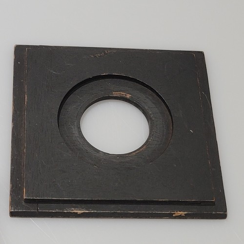 Wooden Lens Board 4" x 4" High quality, very clean, Copal #1....(BBB13) - Picture 2 of 2