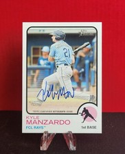 2022 Topps Heritage Minor League Kyle Manzardo Real One Auto #ROA-KM Guardians