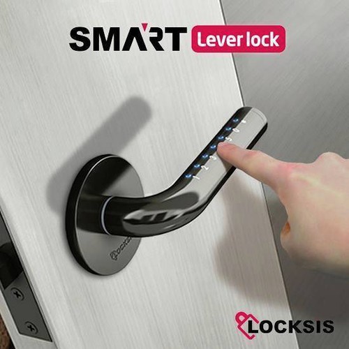 Locksis Smart Lever - Digital Door Lock - Easy DIY Install -Secure Keyless Entry - Picture 4 of 12
