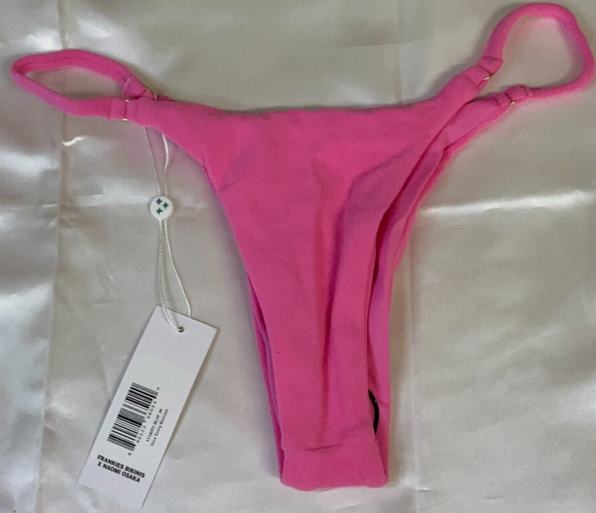 Frankies Thong Bikini Bottom Womens Size Medium Pink Sara