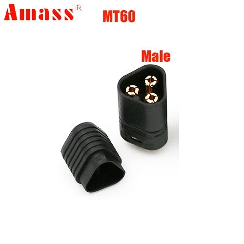 Connettore Bullet AMASS MT60 3,5mm 3 Pin Nero Spina Maschio Femmina per Motore Batteria - Foto 11 di 26