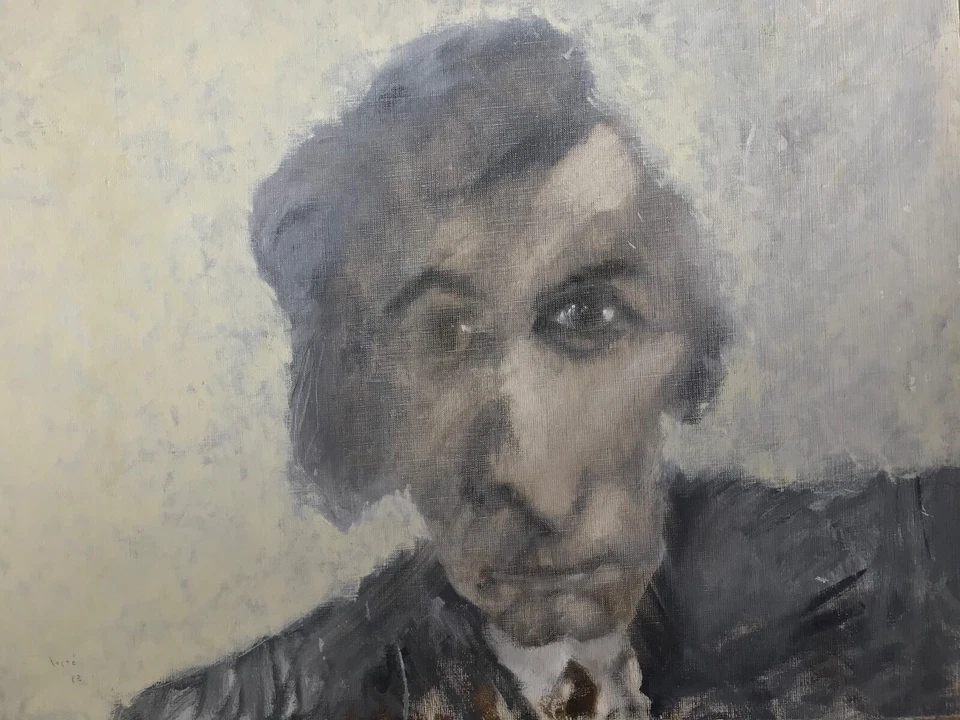 Tableau de Patrick Loste portrait d'homme Albères Perpignan Catalan Viallat 1983 - Photo 4/4