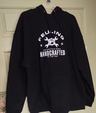 Feuling Motorcycle Parts Handcrafted Hoodie XL USA NWOT Black