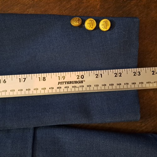 Stafford Blazer Mens 38S Navy Blue Suit Jacket Business Professional Formal - Picture 13 of 13