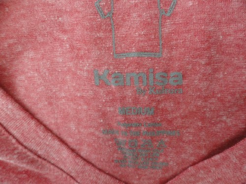 Kamisa by Kultura Auténtica M Roja Cuello en V Camiseta Premium NUEVA con ETIQUETA Ropa Deportiva - Imagen 9 de 9