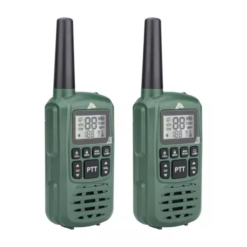Two Way Walkie Talkie, IPX4 Waterproof, 22 Channel Hiking Hunting Camping 2 Pack