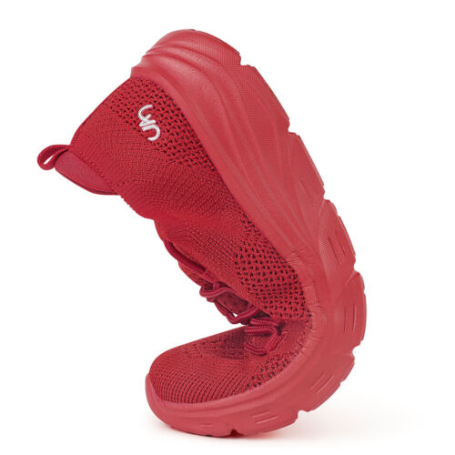 Women Slip On Sneakers Outdoor Athletic Sports Lace Up Walking Running Shoes Gym - Picture 20 of 72