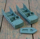 Vintage Marx Battleground Navarone Playset Army Men Lot Landing Craft Boat Raft