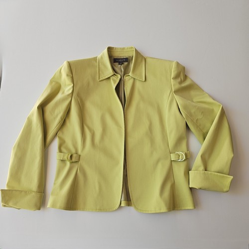 Liz Claiborne Suits Women Size 8 Beautiful Melon Open Jacket Blazer Lined Career - Picture 6 of 23