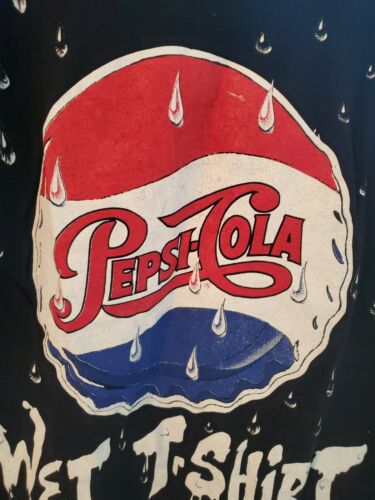 Camiseta De Colección Años 90 Pepsi Pepsi-Cola Mojada Camisa Estampada por Todas Partes Talla M Rara Med - Imagen 2 de 5