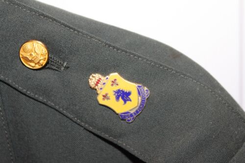 Vintage Herren 44L Reg US Army Dress Coat Service Uniform Grün Jacke - Bild 3 von 12