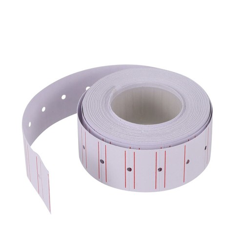 30 Rolls Price Labels Gun Paper Tag Sticker for MX-5500 Labeller White Red Line - Picture 14 of 21
