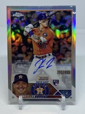 2023 Chrome baseball refractor auto Korey Lee *Free Shipping* #'d 203/499