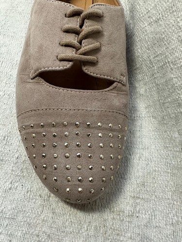 Rampage Womens Faux Suede BELINDA lace Up Flat Shoe Sz 9M Pre-owned - Picture 6 of 13