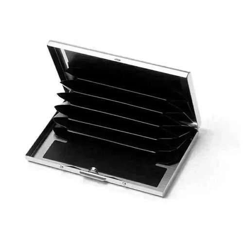 1/2x RFID Blocking Credit Card Holder Aluminium Wallet Slim Metal Protector Case - Picture 6 of 13