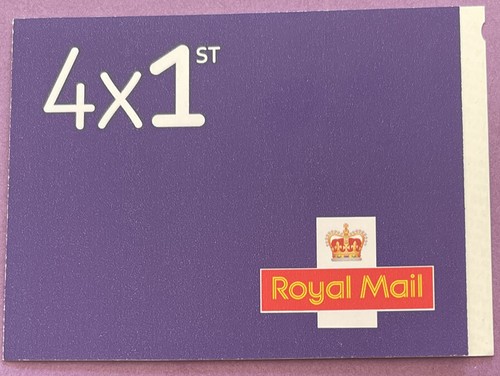 BARCODED 4 x 1ST CLASS LETTER - NVI -  RETAIL STAMP BOOKLET -M22L / MEIL - Picture 1 of 4