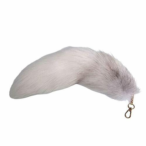 Fluffy Fox Tail Hide Fur Keychain Tassel Bag Charm Keyring Cosplay Handbag Charm - Picture 7 of 59