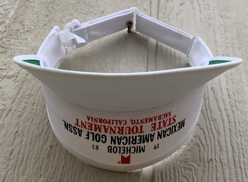 vintage Michelob 1983 Mexican American Golf Assn State Tournament visor hat cap - Picture 7 of 24
